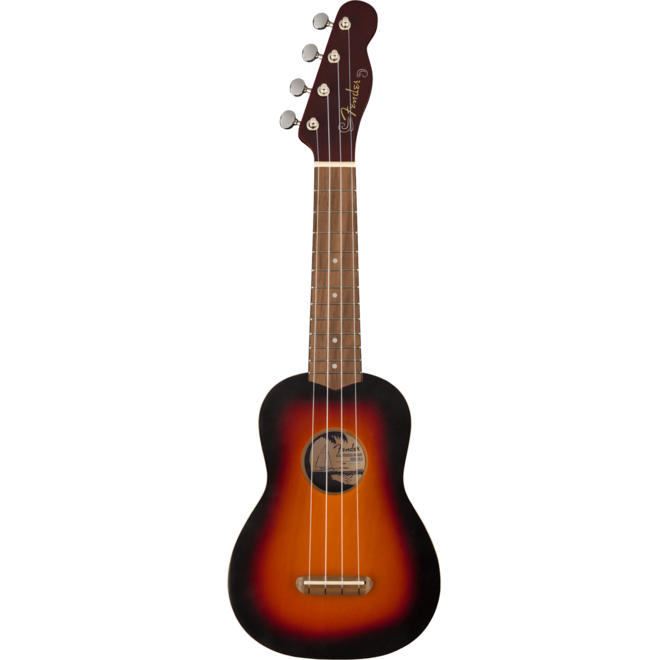 Fender Venice Soprano Ukulele, Walnut Fingerboard, 2-Color Sunburst