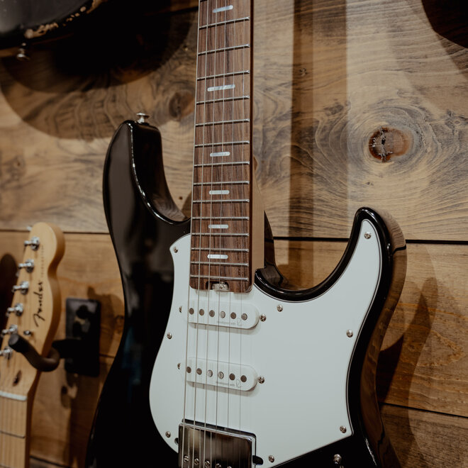 Yamaha PACS+12 Pacifica Standard Plus Series Electric Guitar, Rosewood, Black *Finish Flaw*