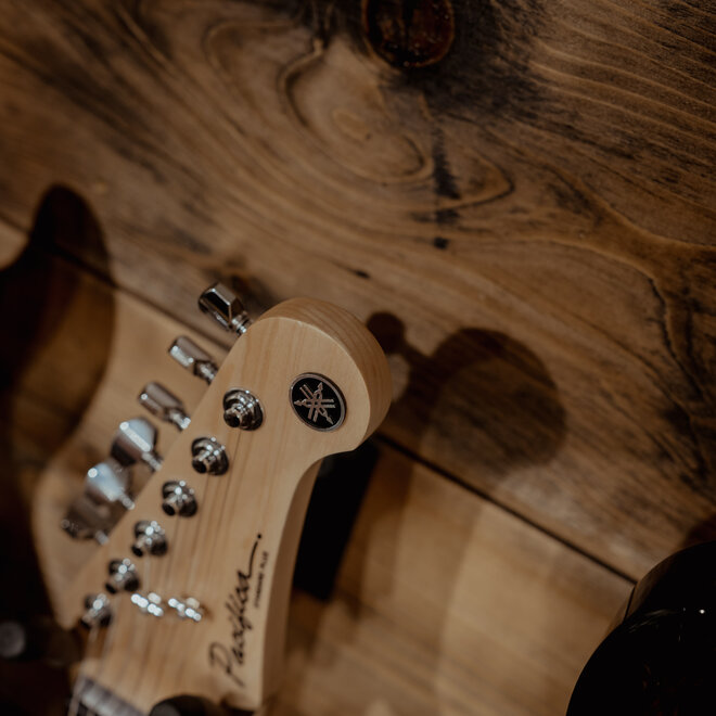 Yamaha PACS+12 Pacifica Standard Plus Series Electric Guitar, Rosewood, Black *Finish Flaw*