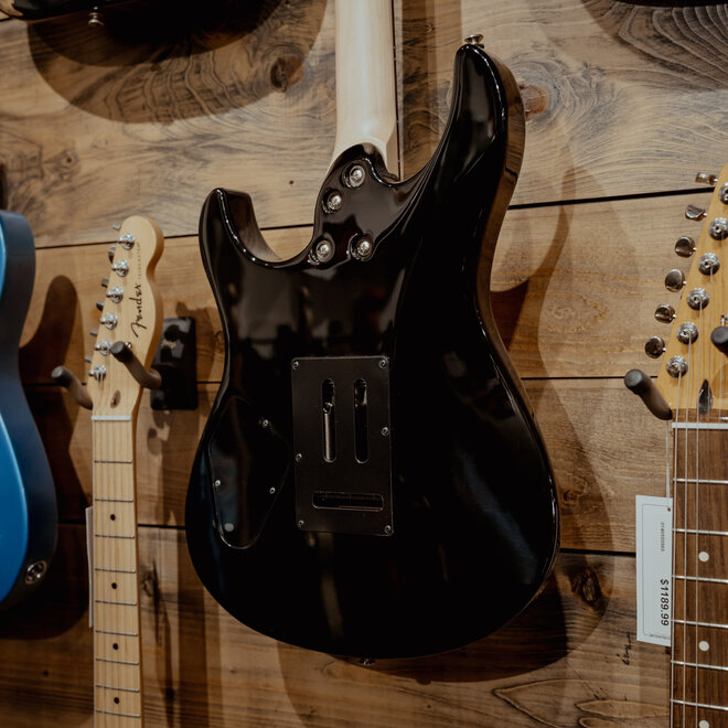 Yamaha PACS+12 Pacifica Standard Plus Series Electric Guitar, Rosewood, Black *Finish Flaw*