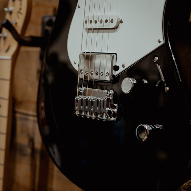 Yamaha PACS+12 Pacifica Standard Plus Series Electric Guitar, Rosewood, Black *Finish Flaw*