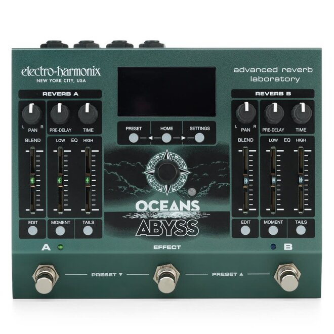 Electro-Harmonix Oceans Abyss Advanced Reverb Laboratory Pedal