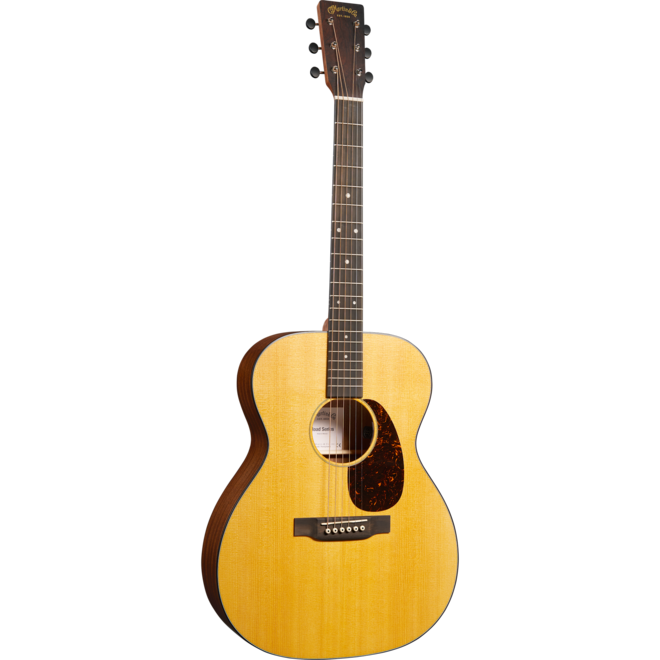 Martin 000-10E Retro Road Series Auditorium Acoustic-Electric Guitar, Solid Spruce/Solid Sapele, w/Gigbag