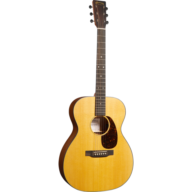 Martin 000-10E Retro Road Series Auditorium Acoustic-Electric Guitar, Solid Spruce/Solid Sapele, w/Gigbag