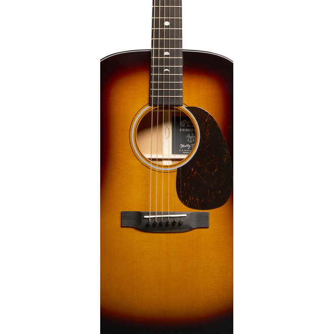Martin D-18 Molly Tuttle Dreadnought Acoustic Guitar, Spruce/Mahogany, Burst Finish, w/Hardshell Case