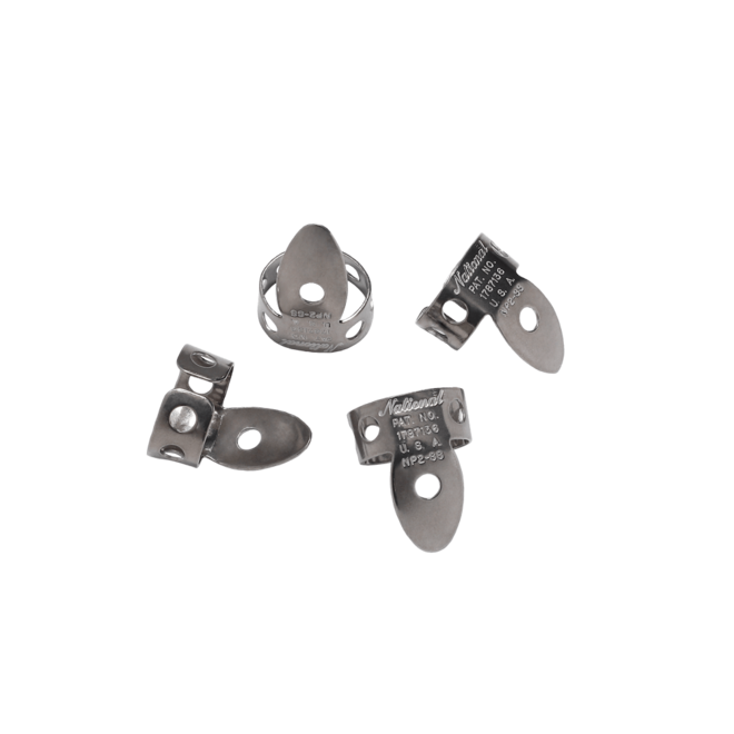 National Stainless Steel Finger Picks (4 Pack)