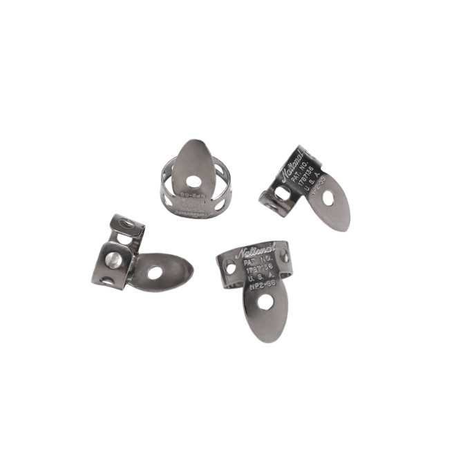 National Stainless Steel Finger Picks (4 Pack)