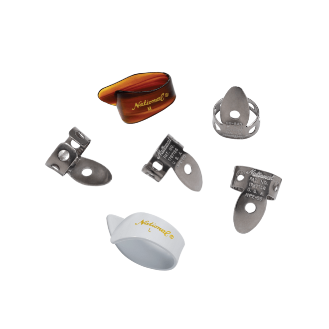National Finger & Thumb Pick Pack, Stainless Steel (6 Pack)