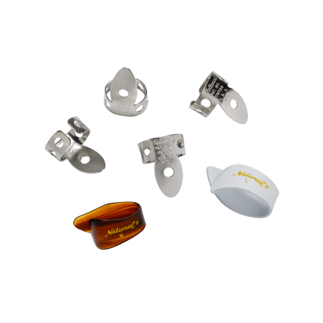National Finger & Thumb Pick Pack, Nickel (6 Pack)