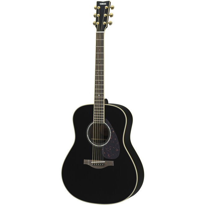 Yamaha LL6 ARE Dreadnought Acoustic-Electric Guitar, Solid Engelmann Spruce/Rosewood, Black, w/Hard Bag