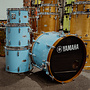 1980s Yamaha Tour Custom 8000 4pc Shell Pack, Made in Japan, Custom Blue Lacquer