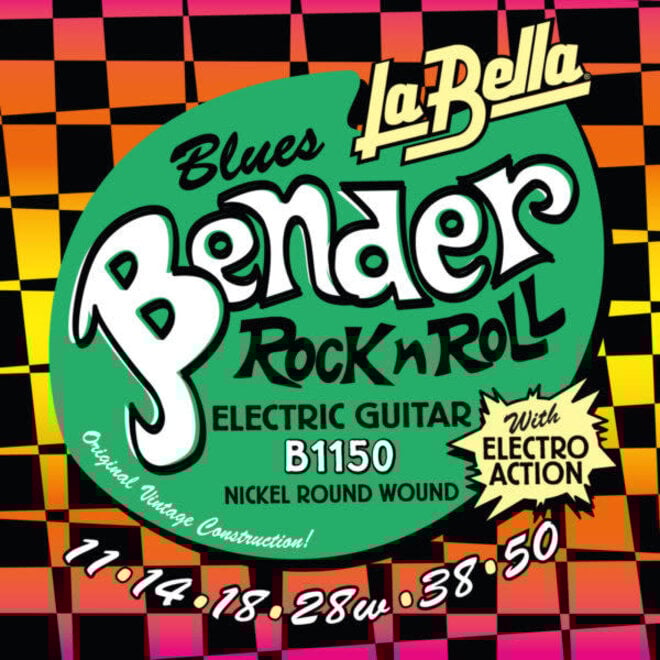 La Bella B1150 Blues Bender Electric Guitar Strings, 11-50