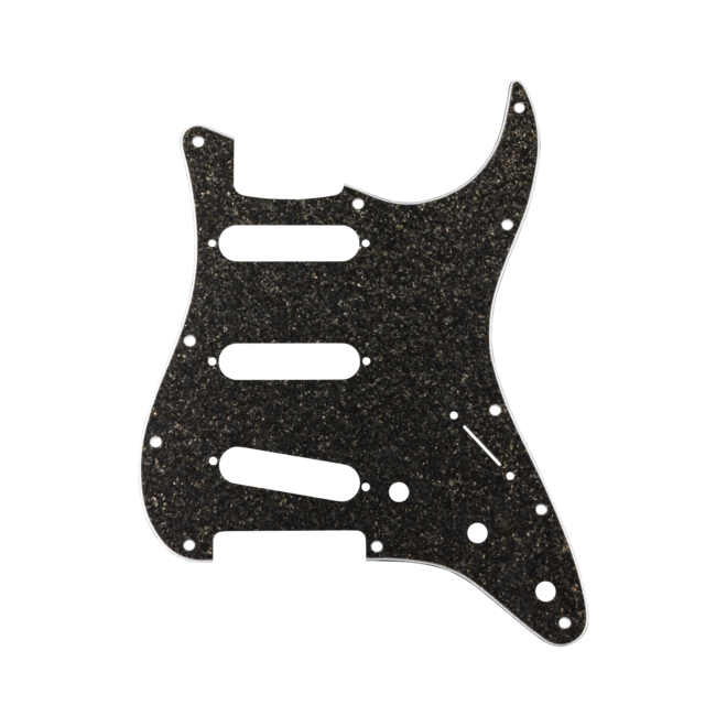Fender Hybrid Glass/Glitter Stratocaster S/S/S Pickguard, Dark Gray Sparkle