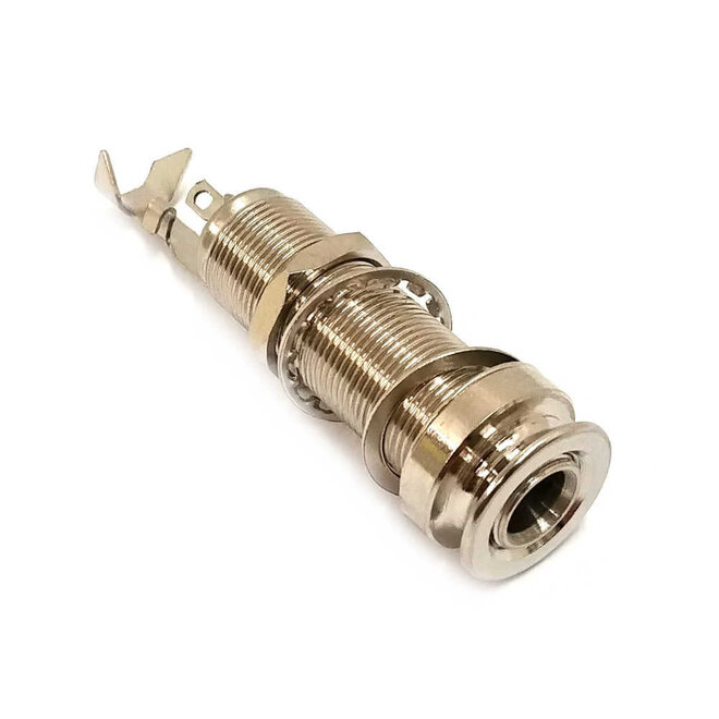 Endpin Acoustic Jack, 1/4" Stereo, Nickel