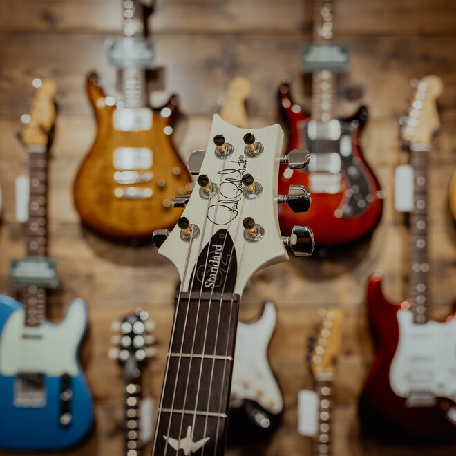 PRS S2 Standard 22 Satin Electric Guitar, Antique White w/Gigbag