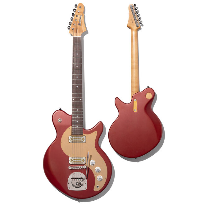 Eastman FullerTone Offset '62 Electric Guitar, Rosewood Fingerboard, Dakota Red, w/Padded Gigbag