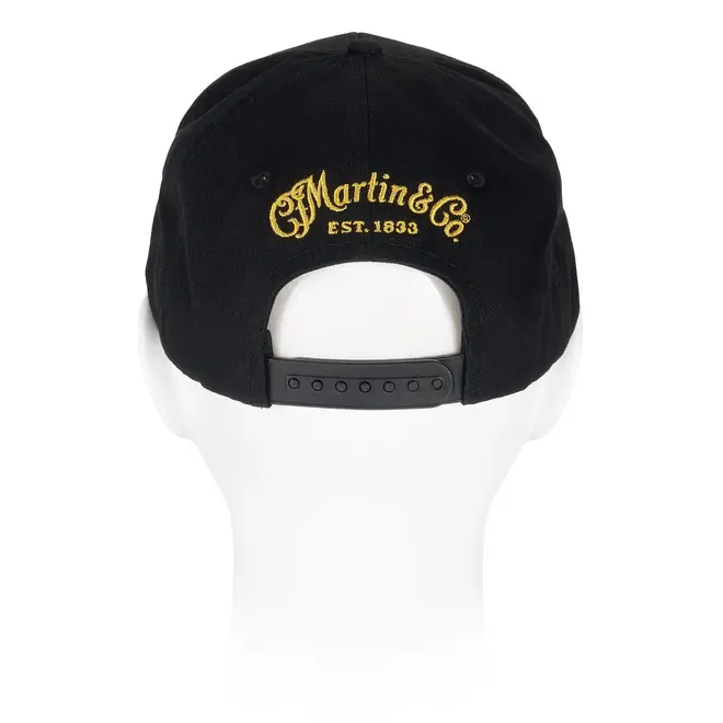 Martin Modern Heritage Snapback Hat, Black/Gold