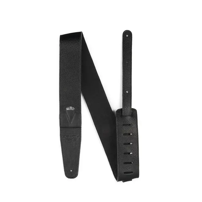 Martin Custom Shop Leather Pickholder Guitar Strap, Black