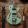 Duesenberg Starplayer TV Semi-Hollowbody Electric Guitar, Surf Green, w/Hardshell Case