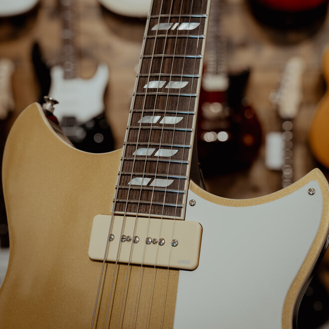 Yamaha RS02CB Chris Buck Signature Revstar Electric Guitar, Honey Gold, w/Deluxe Gigbag