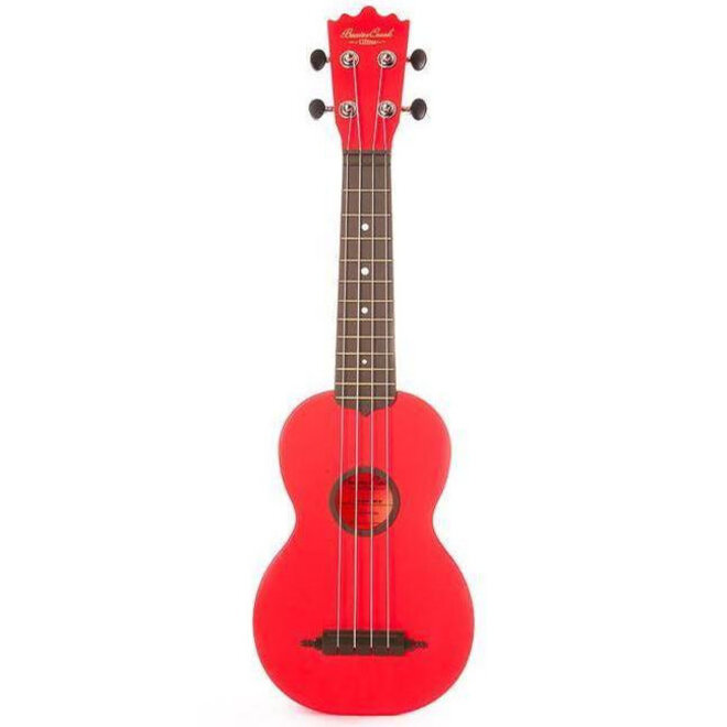 BeaverCreek Ulina Soprano Ukulele, Red, w/Gigbag