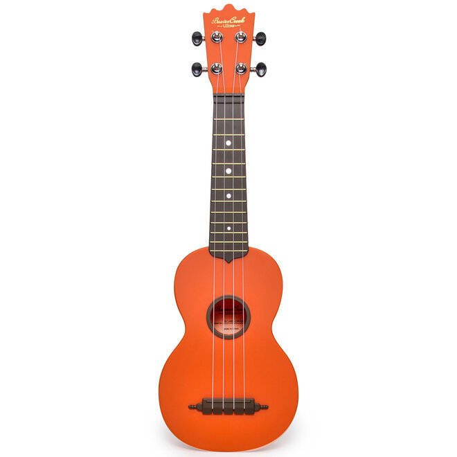 BeaverCreek Ulina Soprano Ukulele, Orange, w/Gigbag