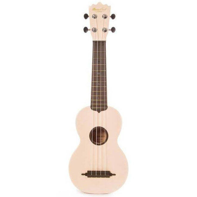 BeaverCreek Ulina Soprano Ukulele, White, w/Gigbag