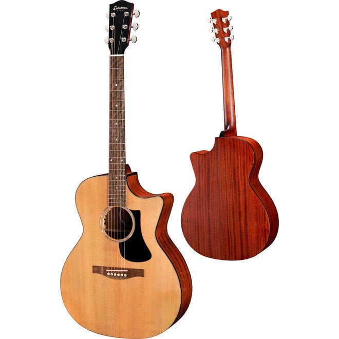 Eastman PCH1-GACE Grand Auditorium Acoustic-Electric Guitar, Solid Sitka Spruce Top, Natural, w/Gigbag