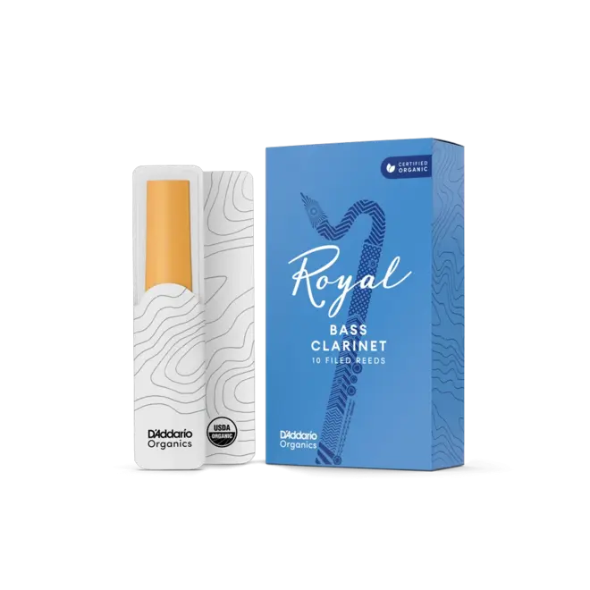 D'Addario Royal Organic Bass Clarinet Reeds (10 Pack)