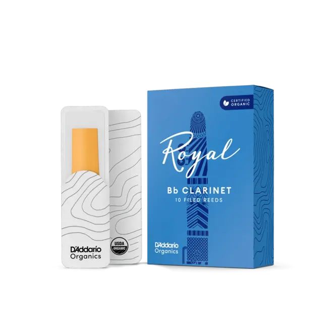D'Addario Royal Organic Bb Clarinet Reeds (10 Pack)