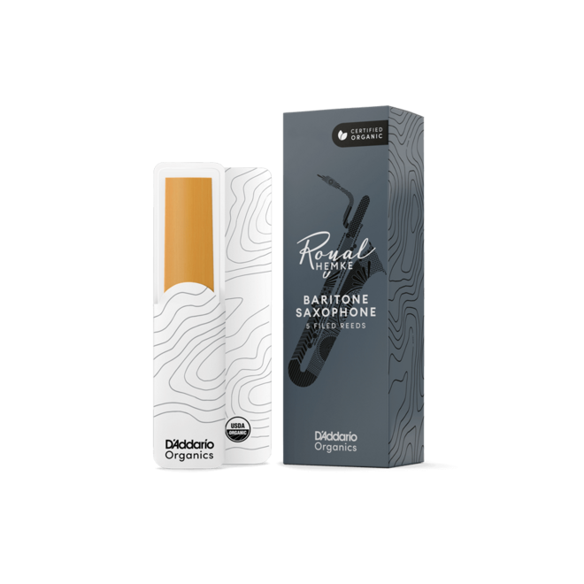 D'Addario Royal Hemke Organic Baritone Saxophone Reeds (5 Pack)