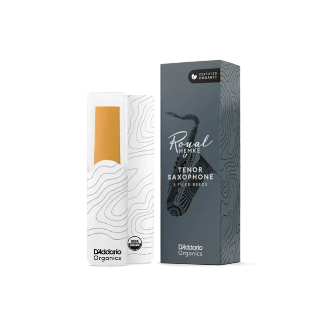 D'Addario Royal Hemke Organic Tenor Saxophone Reeds (5 Pack)