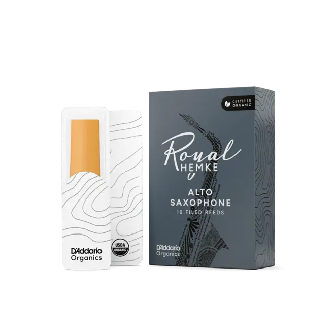 D'Addario Royal Hemke Organic Alto Saxophone Reeds (10 Pack)
