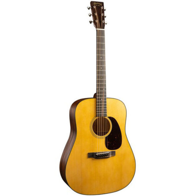 Martin D-18 Satin Dreadnought Acoustic Guitar, Solid Spruce/Solid Mahogany, w/Hardshell Case