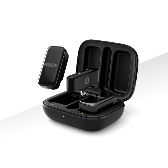 RODE Wireless Micro Ultra-Compact Wireless Microphone System, Lightning, Black