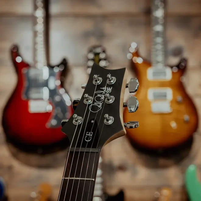 PRS SE CE 24 Standard Satin Electric Guitar, Vintage Cherry, Gigbag