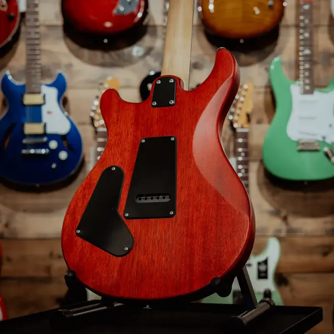 PRS SE CE 24 Standard Satin Electric Guitar, Vintage Cherry, Gigbag