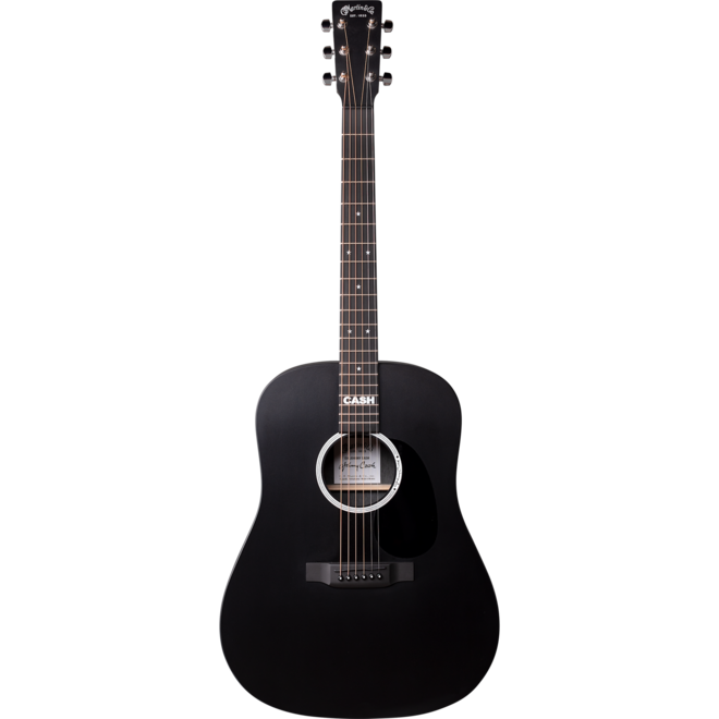 Martin DX Johnny Cash Dreadnought Acoustic Guitar, All Black HPL, w/Gigbag