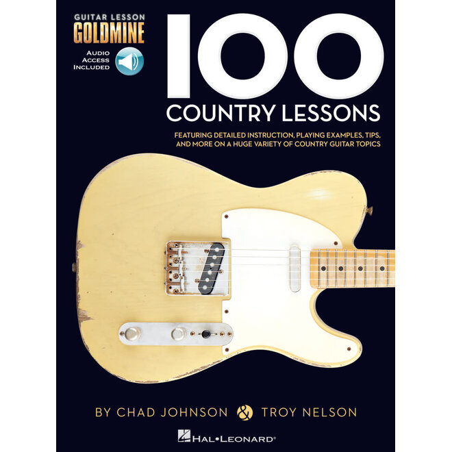 Hal Leonard 100 Country Lessons, Guitar Lesson Goldmine Series