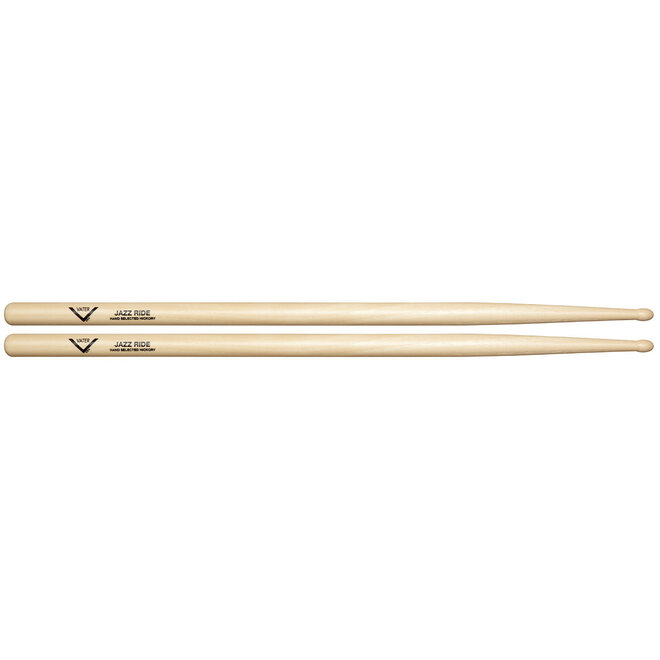 Vater American Hickory Jazz Ride Drumsticks, Wood Tip