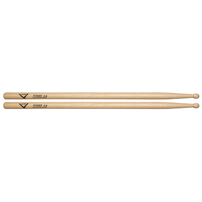 Vater American Hickory Drumsticks, Wood Tip, Power 5A