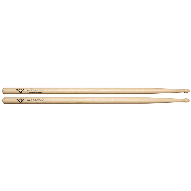 Vater American Hickory Drumsticks, Wood Tip, 5A Stretch