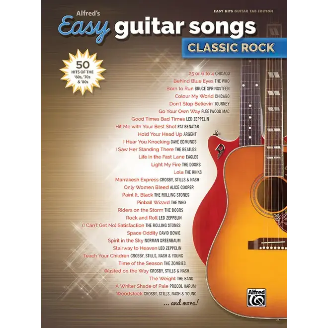 Alfred's Easy Guitar Songs, Classic Rock