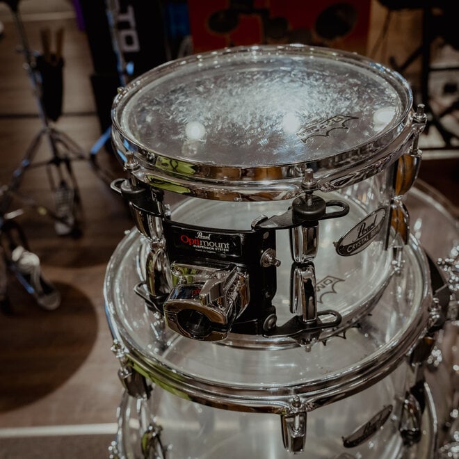 Pearl Crystal Beat 6pc Drum Kit Shell Pack, Clear Acrylic