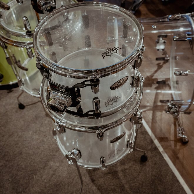 Pearl Crystal Beat 6pc Drum Kit Shell Pack, Clear Acrylic