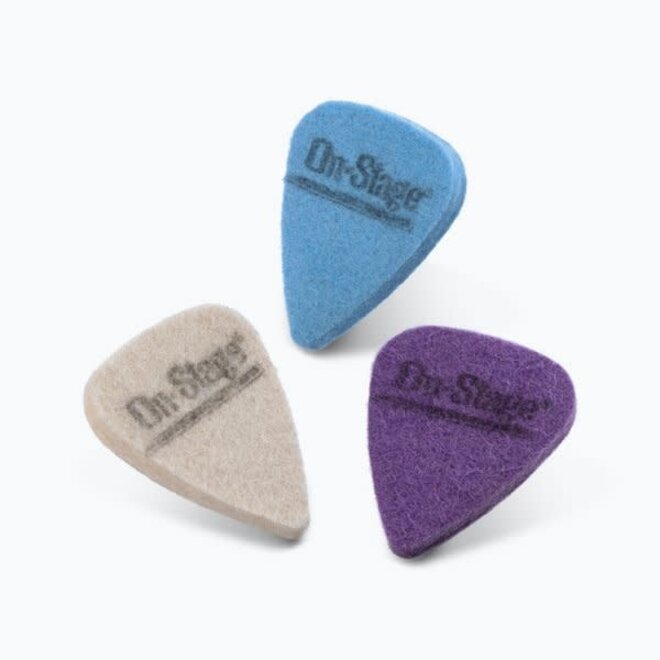 On-Stage UPK300 Felt Ukulele Picks (3 Pack)