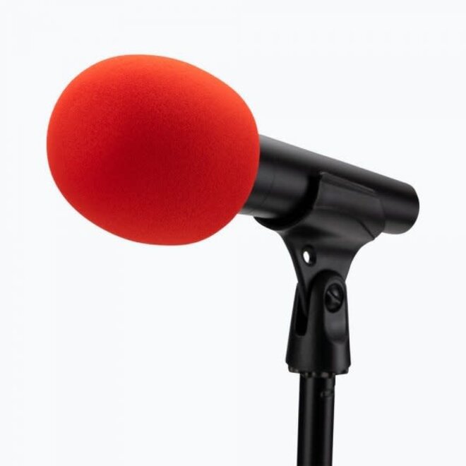 On-Stage Microphone Windscreen, Red