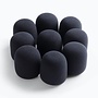 On-Stage Microphone Windscreen Pack, Black (9 Pack)