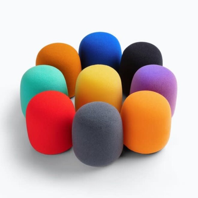 On-Stage Microphone Windscreen Pack, Assorted Colors (9 Pack)