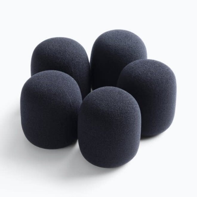 On-Stage Microphone Windscreen Pack, Black (5 Pack)